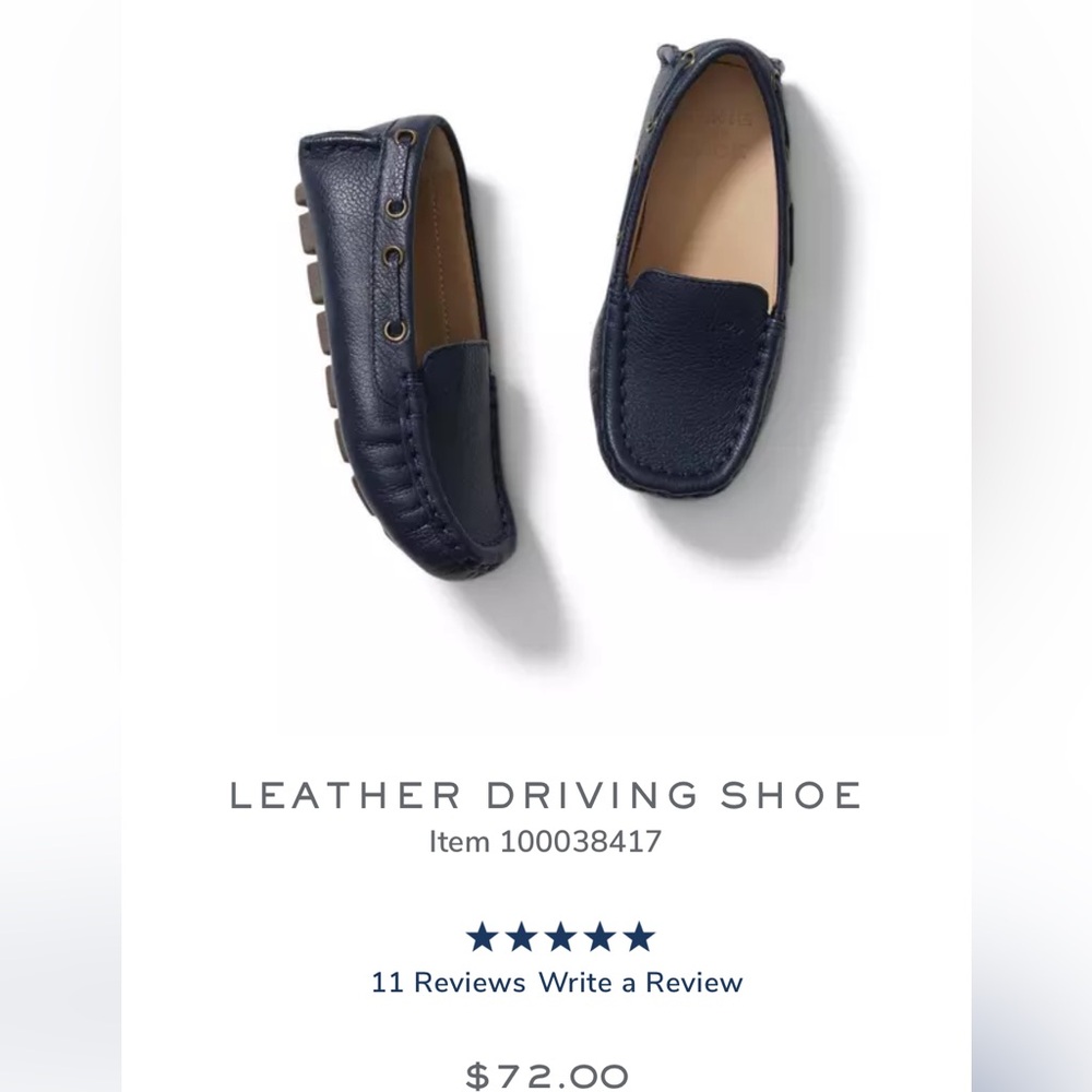 Toddler leather drivers blue